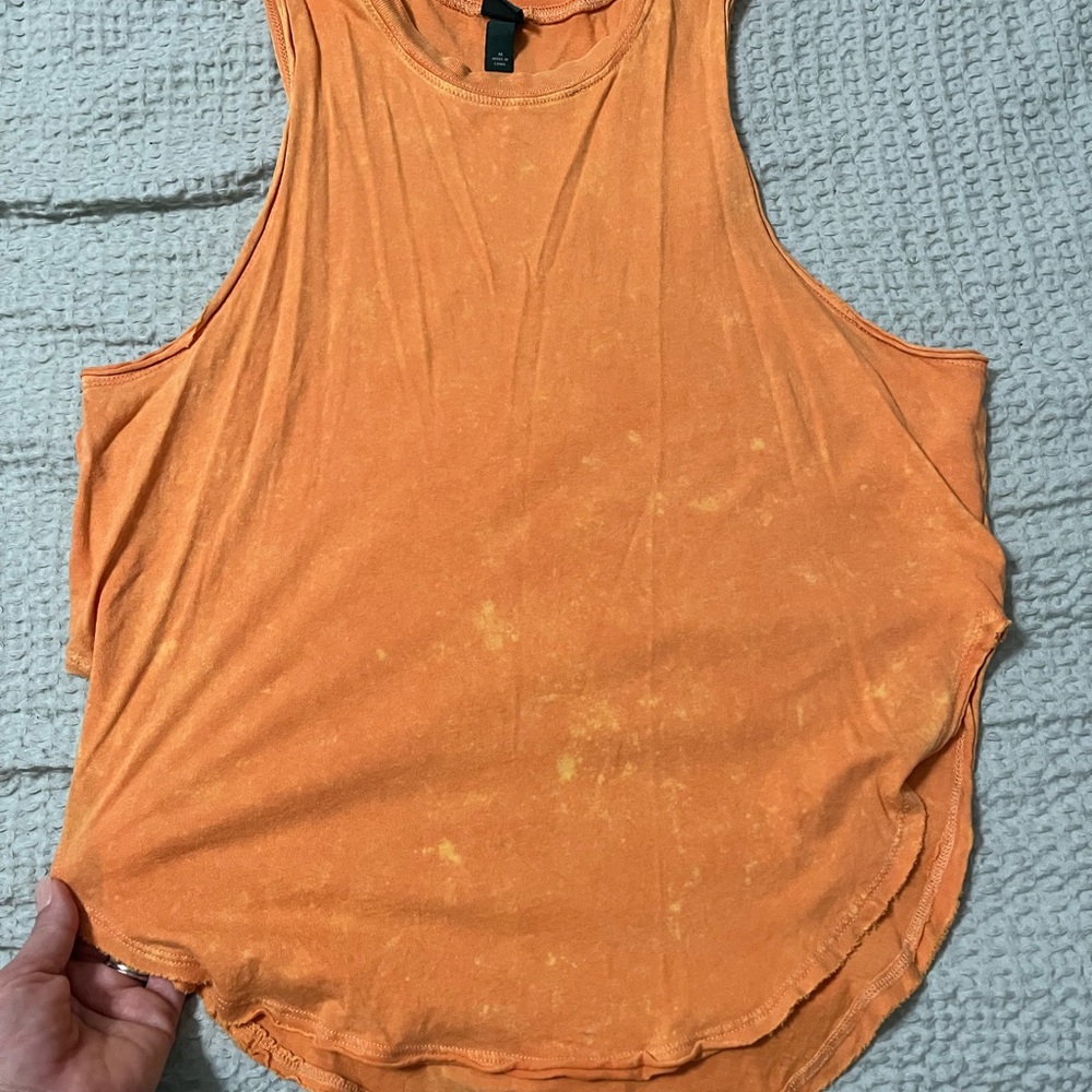 Wild Fable Orange Muscle Tee Sleeveless Top